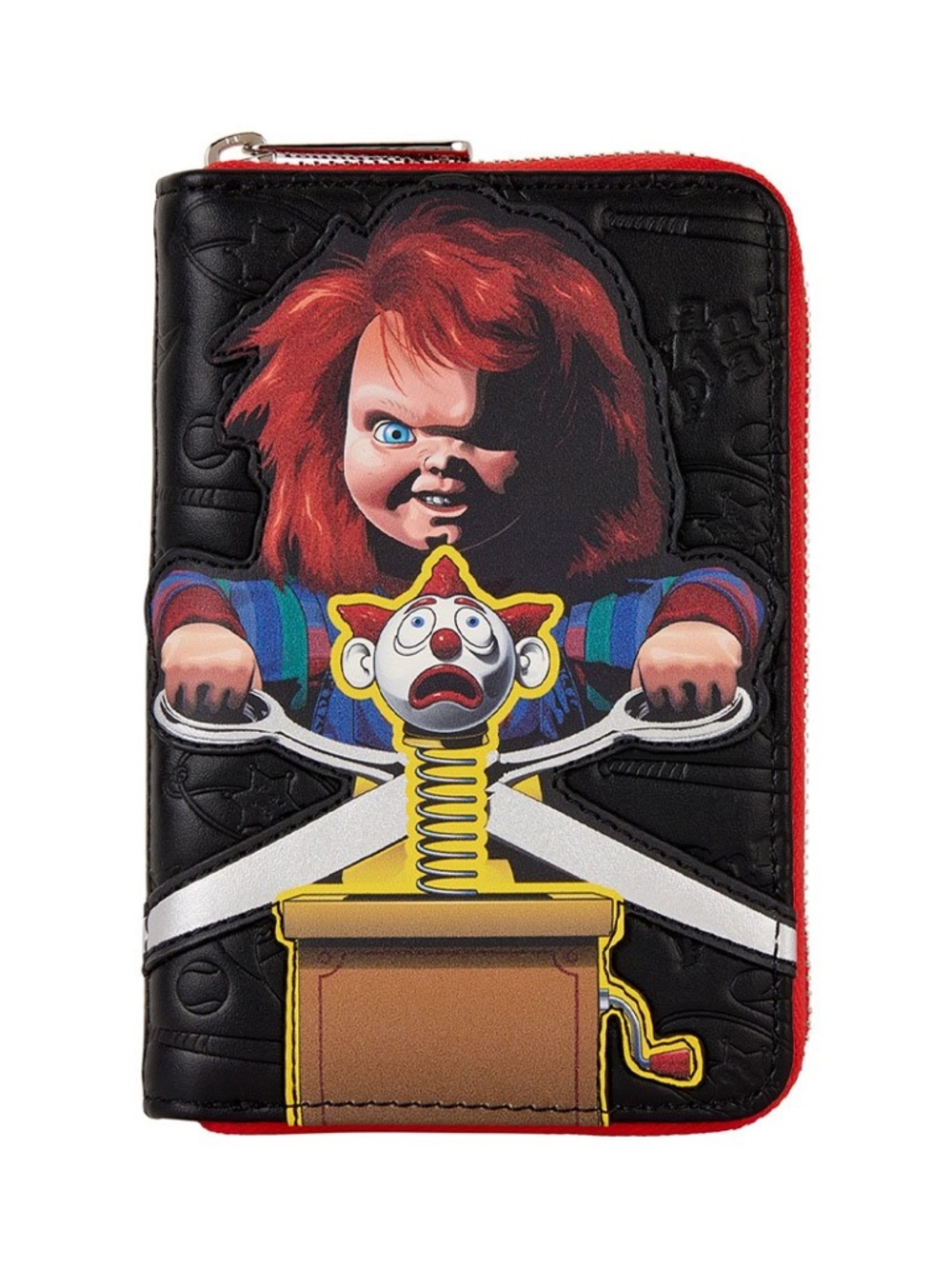 Loungefly Hard Tag NWT Chucky Zip Wallet - Black, Red, Yellow